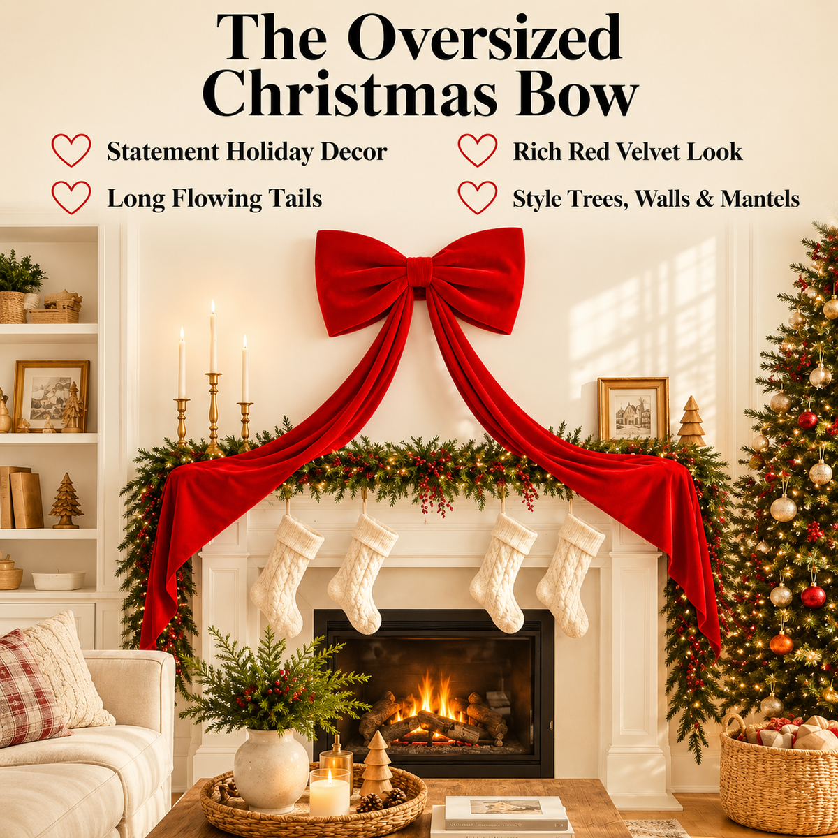 Oversized Christmas Bow