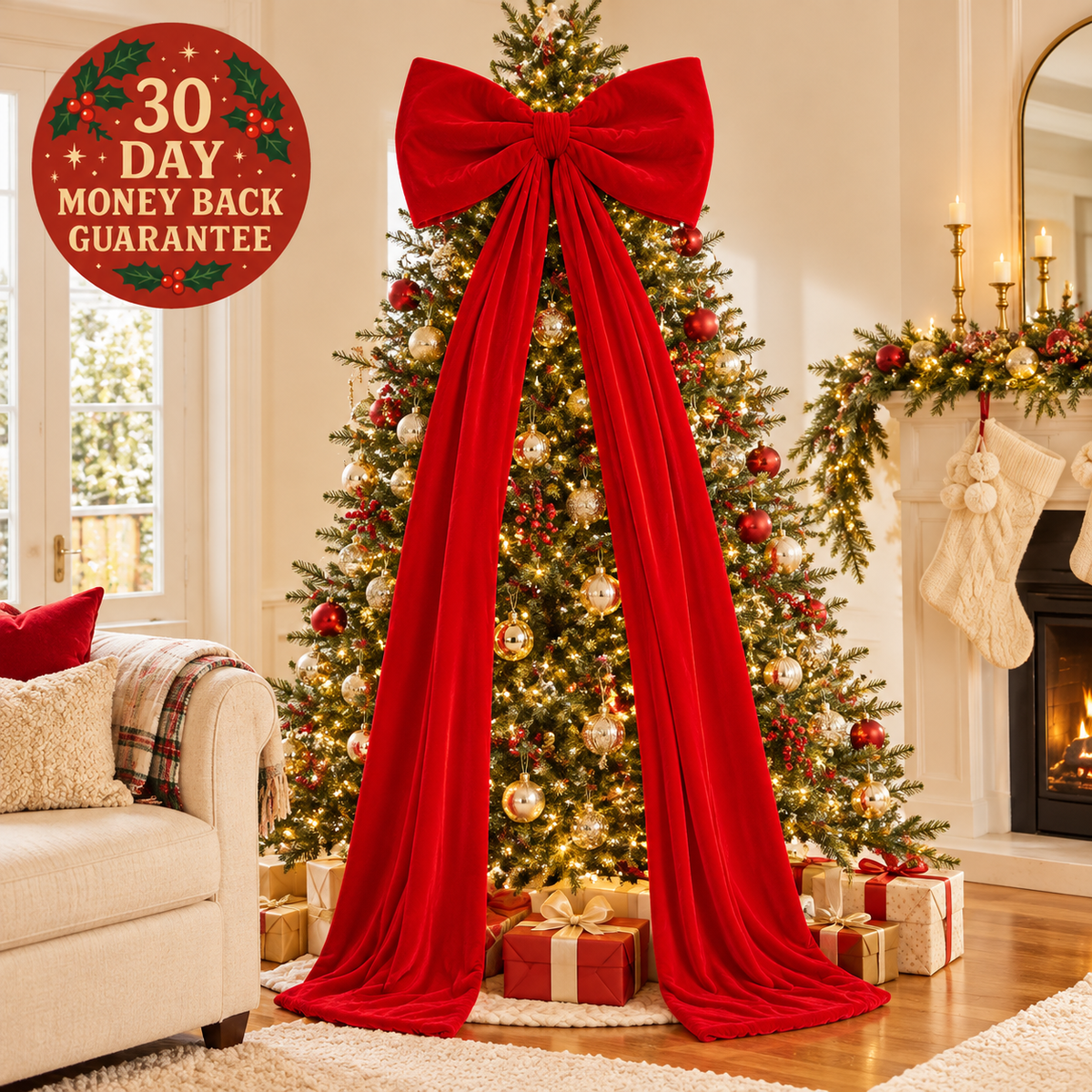 Oversized Christmas Bow